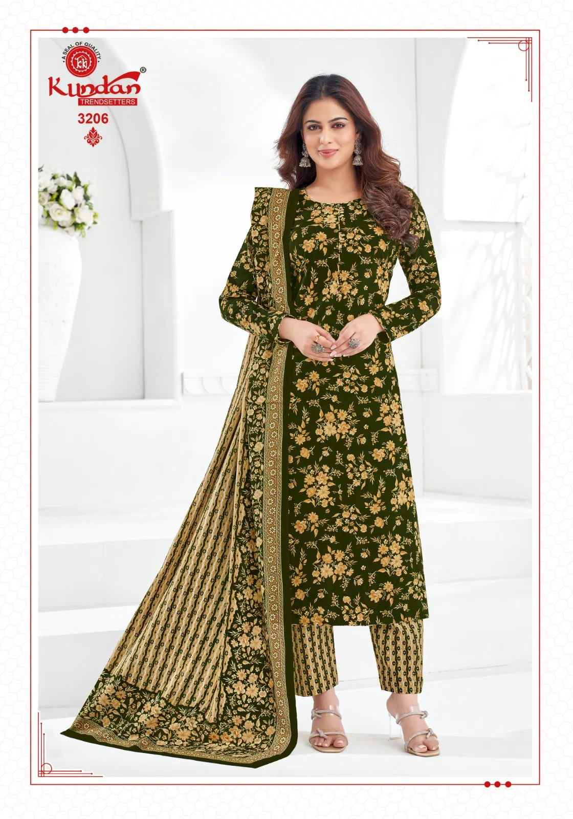 k4u Vol 32 By Kundan Pure Cotton Wholesale Kurti With Bottom Dupatta In India